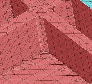 図3 リブ追加接続面:リメッシュ前